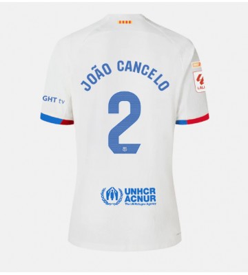 Barcelona Joao Cancelo #2 Koszulka Wyjazdowych 2023-24 Krótki Rękaw